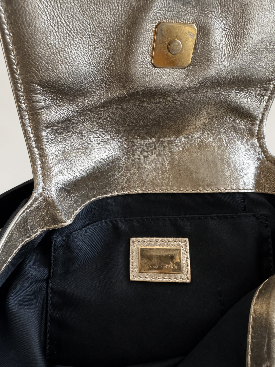 Fendi Canvas Chef Bag in Black