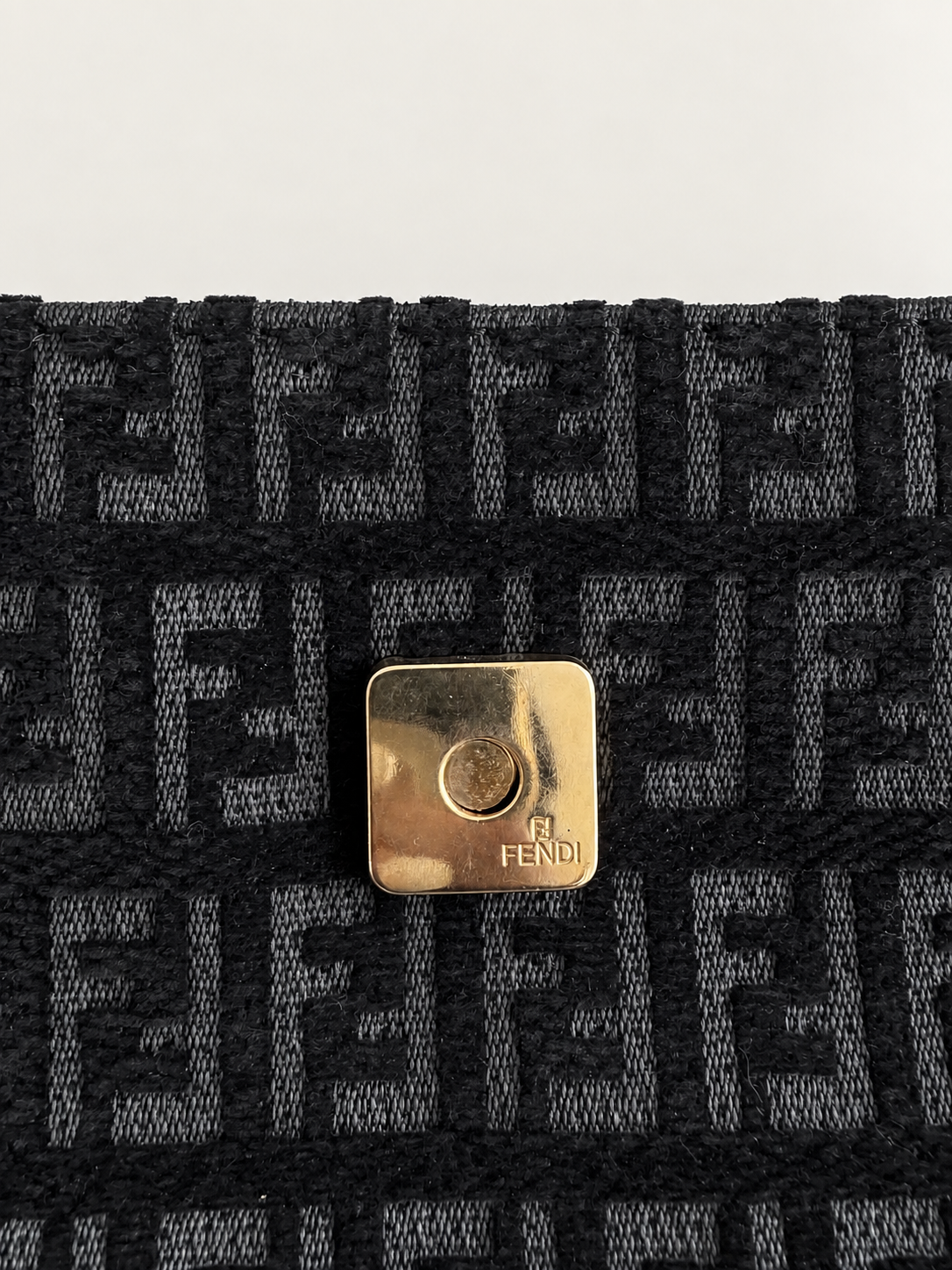 Fendi Canvas Chef Bag in Black