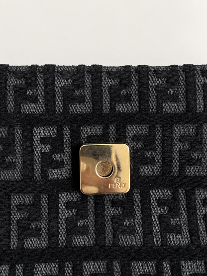 Fendi Canvas Chef Bag in Black