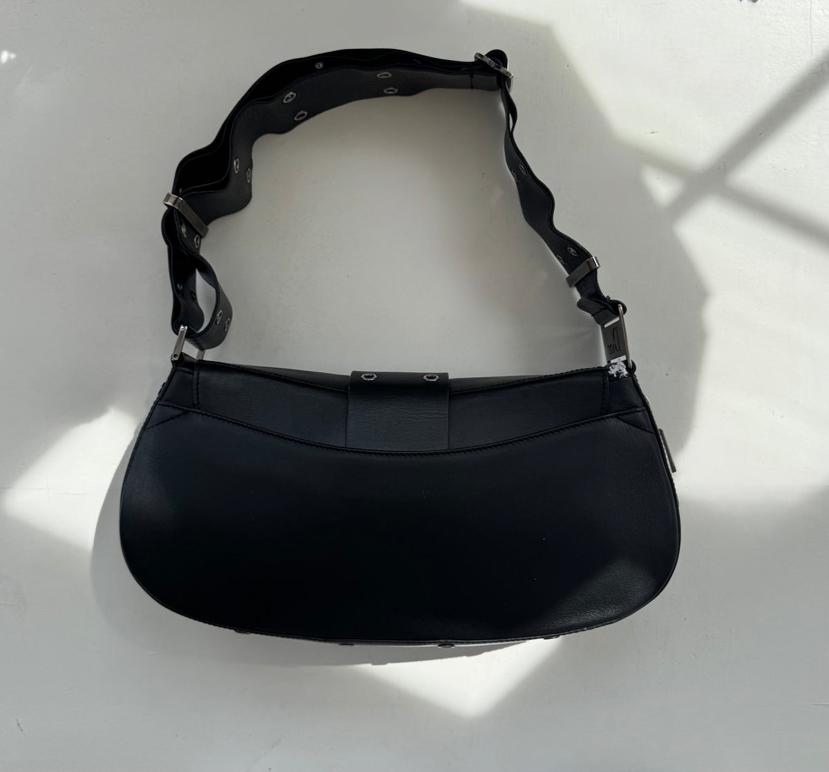Christian Dior Columbus Shoulder Bag in Black