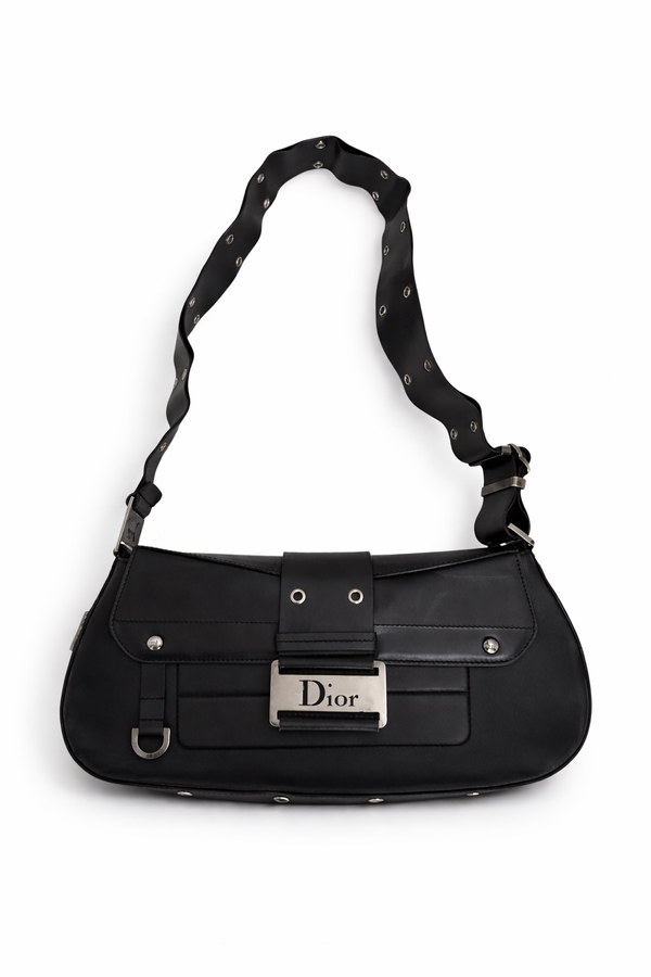 Christian Dior Columbus Shoulder Bag in Black