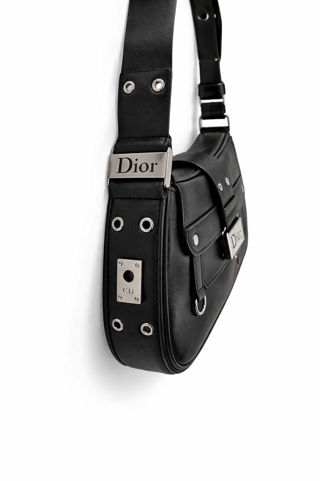 Christian Dior Columbus Shoulder Bag in Black