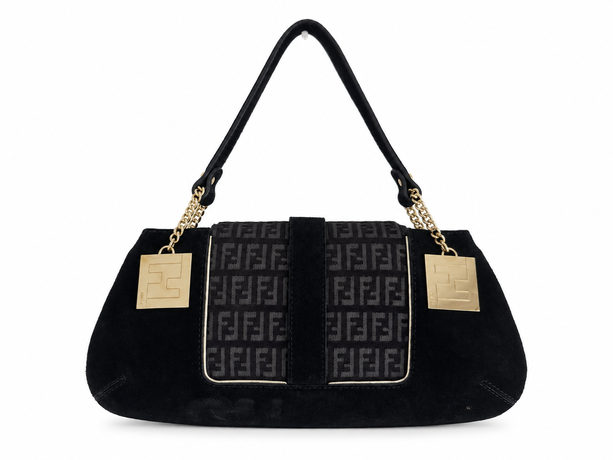 Fendi Canvas Chef Bag in Black