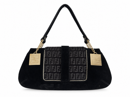Fendi Canvas Chef Bag in Black
