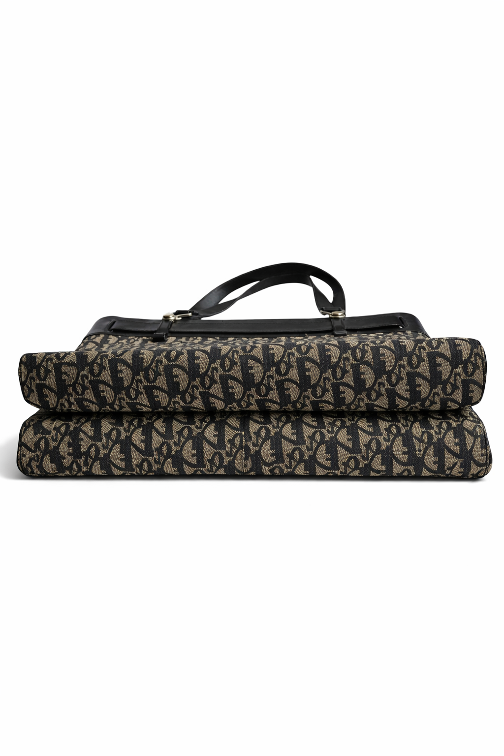 Dior Navy Monogram Canvas Tote Bag