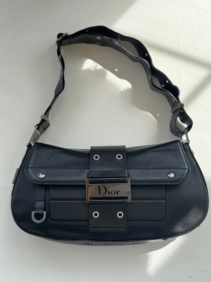 Christian Dior Columbus Shoulder Bag in Black
