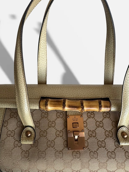 Gucci Bamboo Bag in Beige