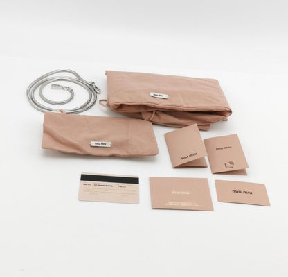 Miu Miu Super Oversize Clutch in Off White