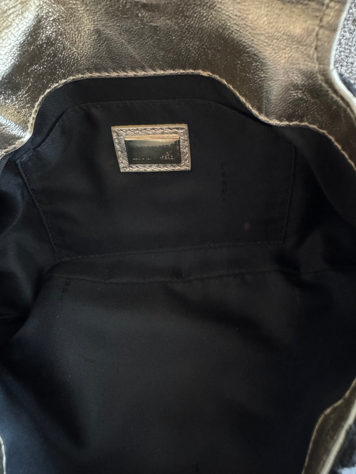 Fendi Canvas Chef Bag in Black
