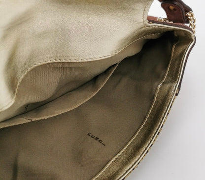 Fendi Canvas Chef Bag in Burgundy