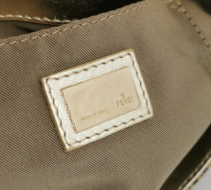 Fendi Canvas Chef Bag in Burgundy