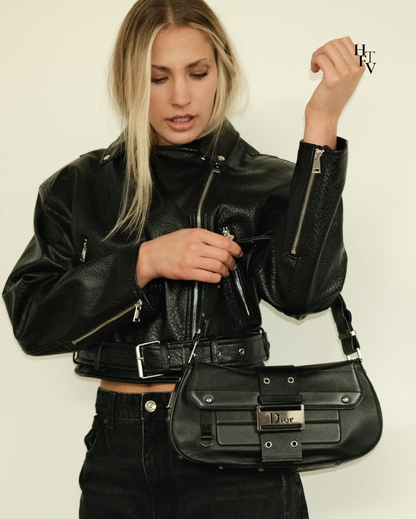 Christian Dior Columbus Shoulder Bag in Black